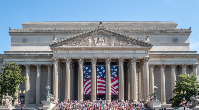 National Archives Building in Washington D.C. - USA